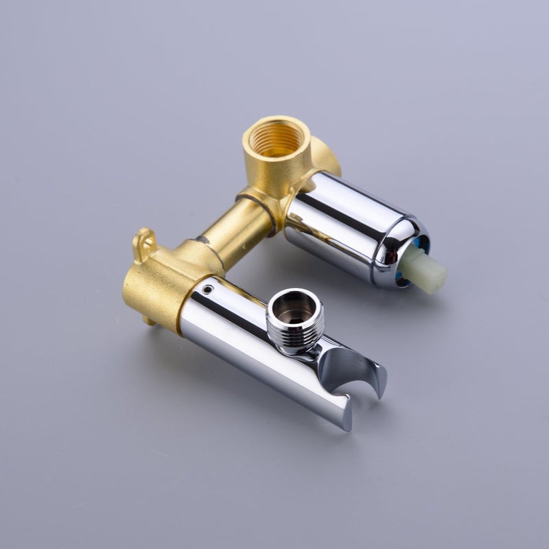 TRUSTMI Toilet Concealed Hot and Cold Bidet Spray Set, Brass Hand Held Warm Water Sprayer Shattaf,Chrome - Image 5
